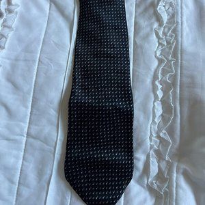 NEO Bill Blass Necktie Black, Blue, Gray Geometric